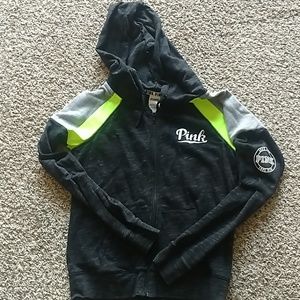 Pink full zip sweatshirt